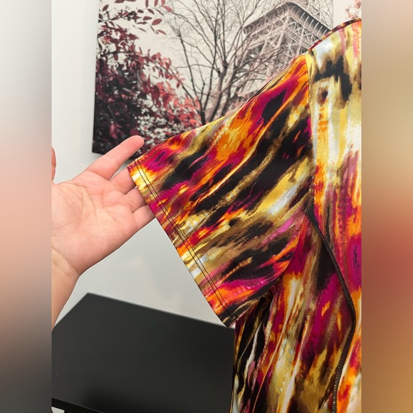 Sami & Jo Women’s Shift Paisley Long Dress Plus  Size 2XL Short Sleeve Pullover - Picture 6 of 10